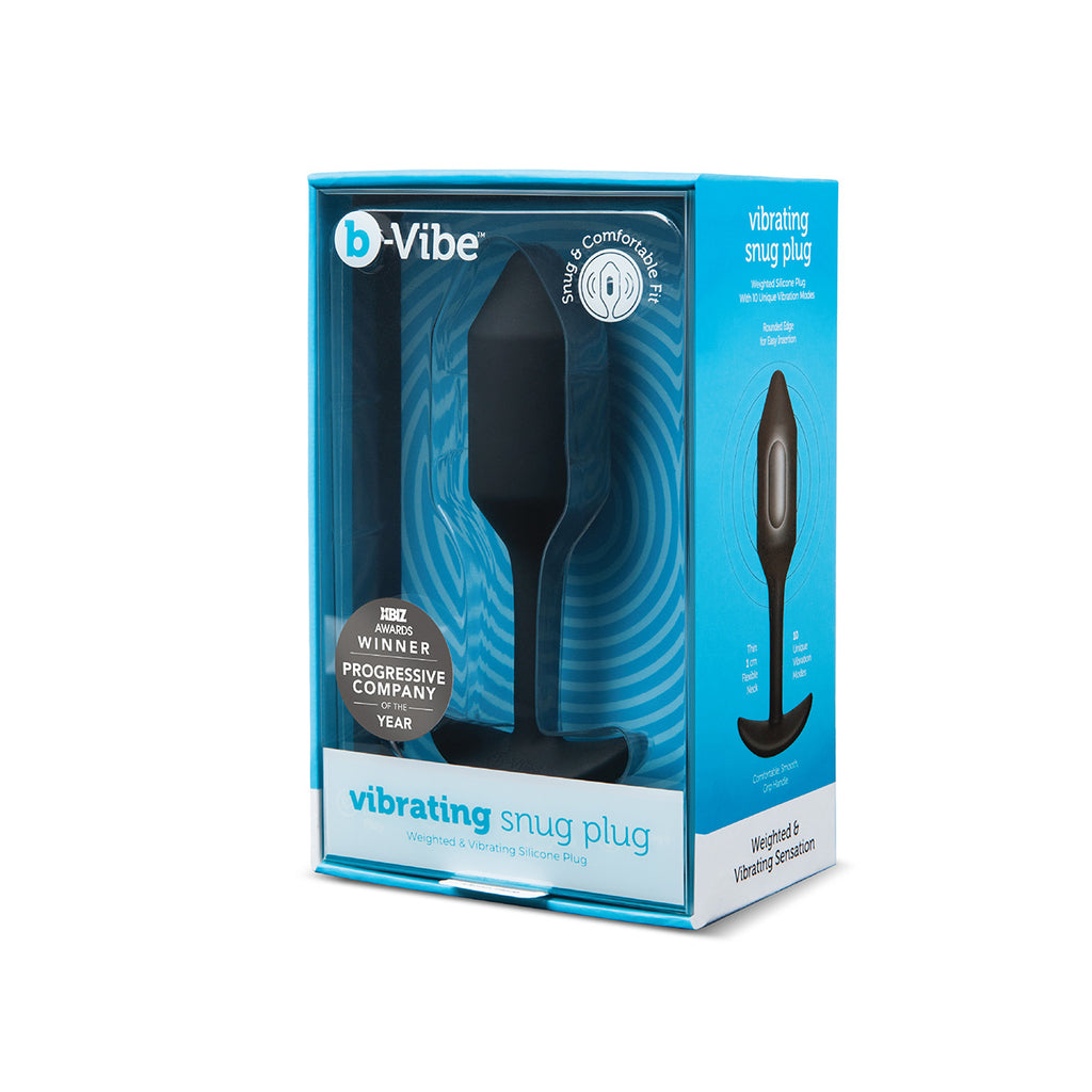 B-Vibe Vibrating Snug Plug 2 (M) - Rose or Black