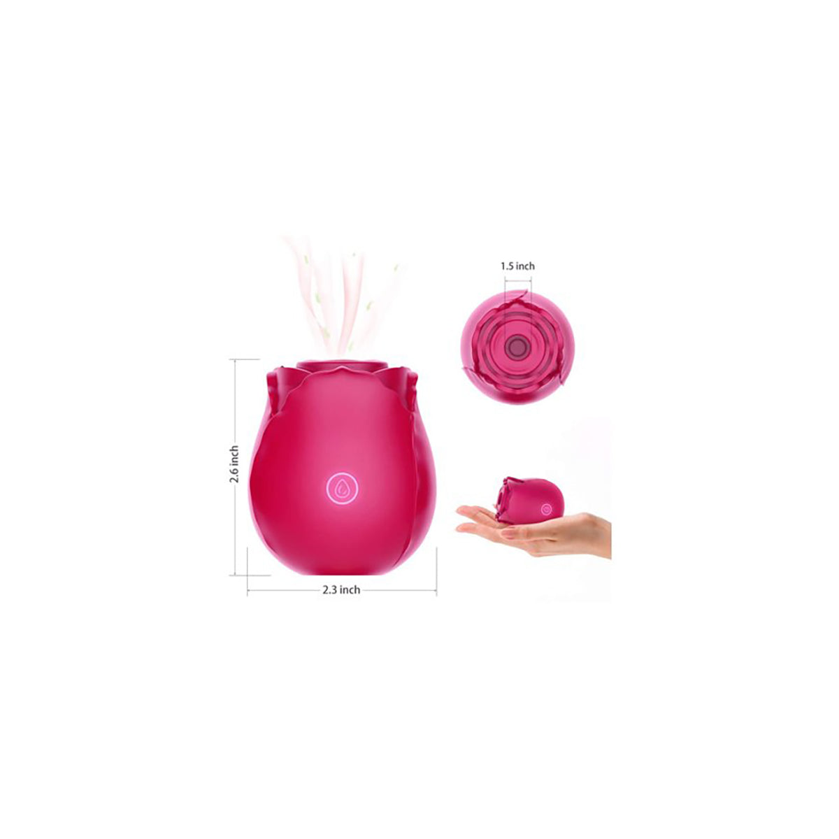 InBloom Rosales Rose Sucking Vibrator Modern Aphrodite LLC InBloom Rosales Rose Sucking Vibrator Modern Aphrodite LLC