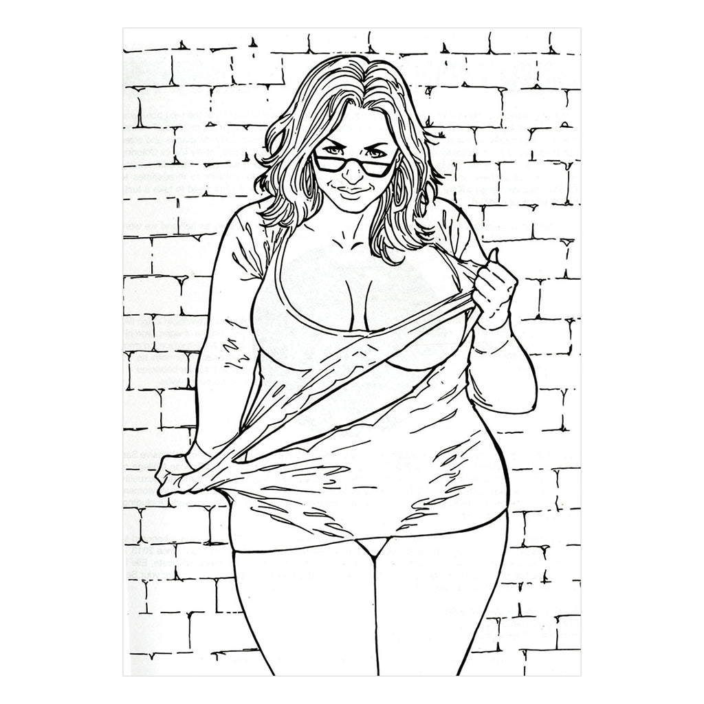 TOTALLY CURVY COLORING BOOK #NSFW